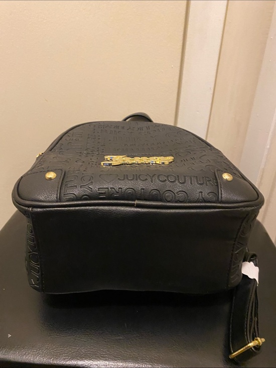 Juicy Couture Black Embossed Backpack with Gold Logo main image 8